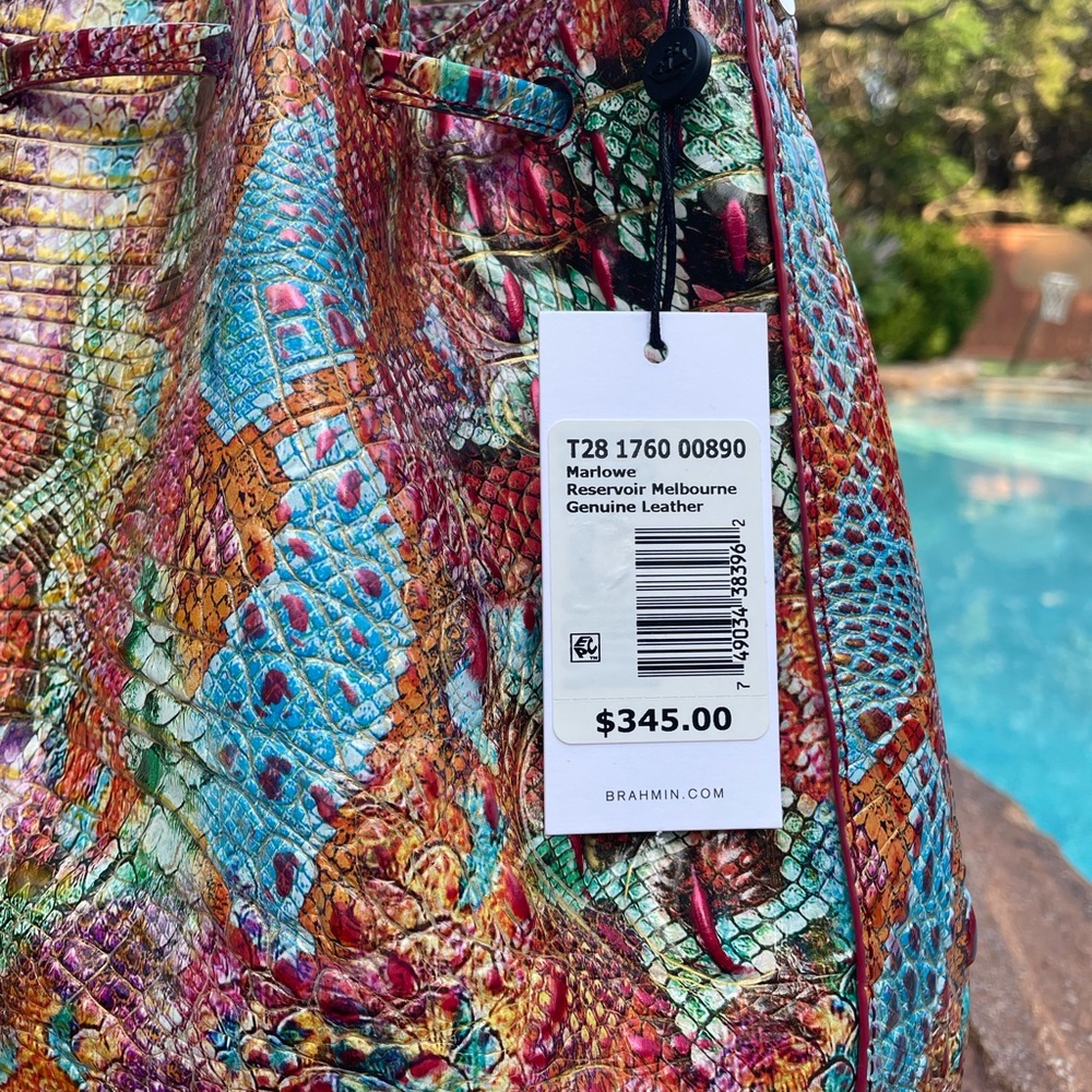 Brahmin Marlowe Reservoir Melbourne Bucket Shoulder Bag NWT - Picture 9 of 15